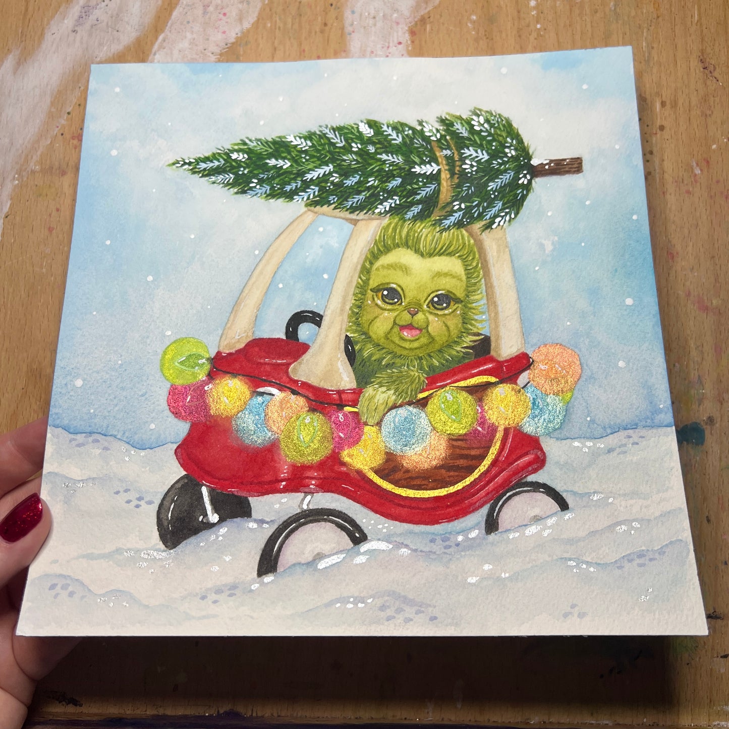 Baby G in his WhoCar Painting