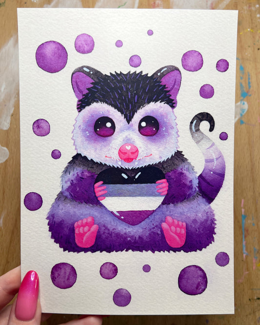 Asexual Possum Print