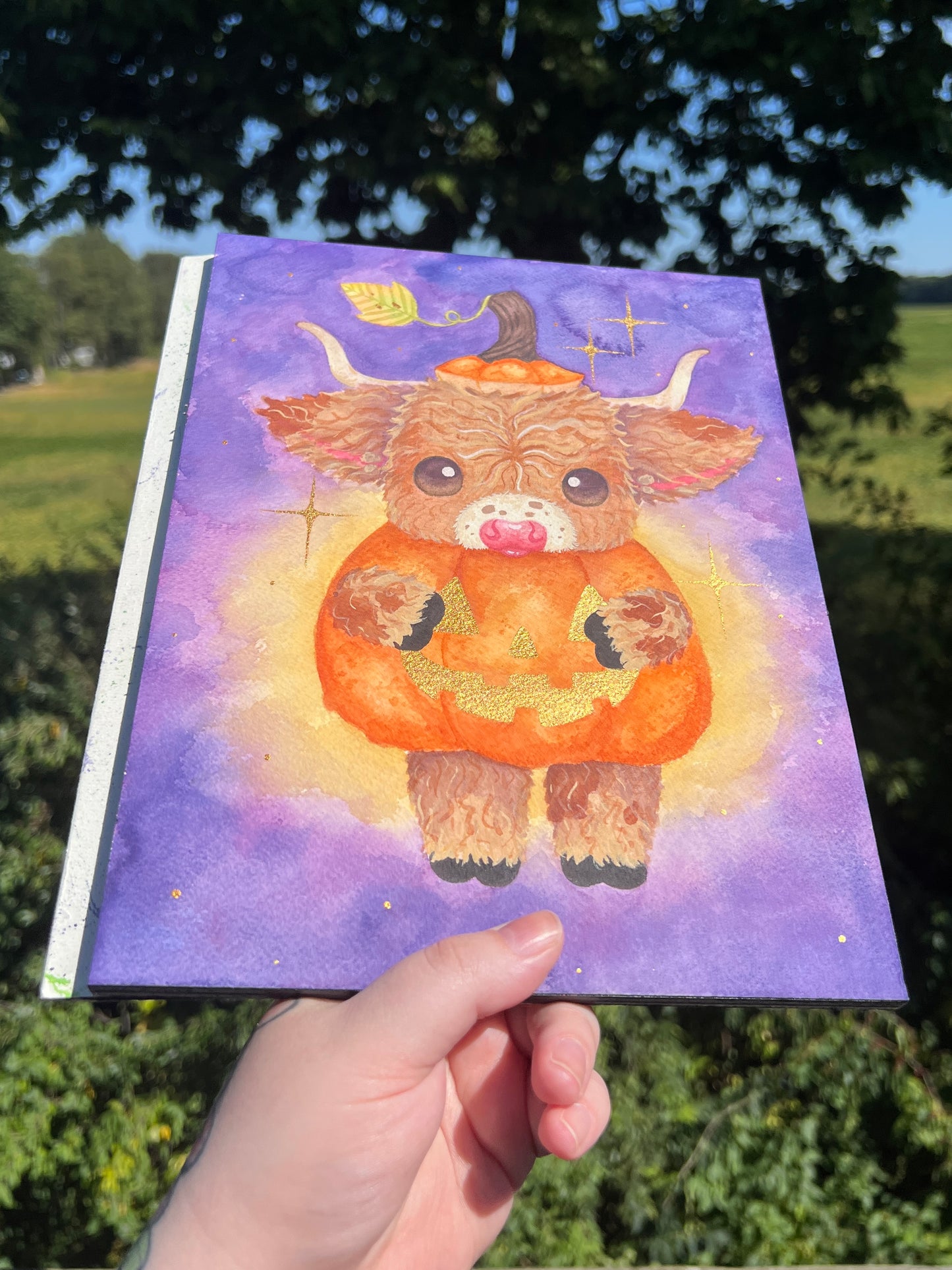 Pumpkin Moo Painting