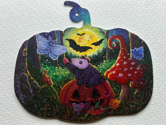 Spooky Midnight Snack ACEO Original Painting