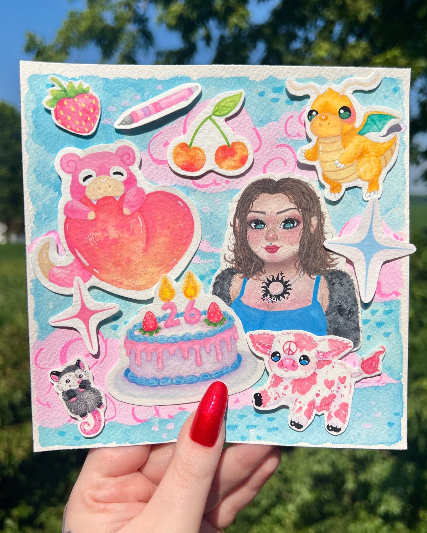 Custom Hand-Painted Collage ~ Request a Quote