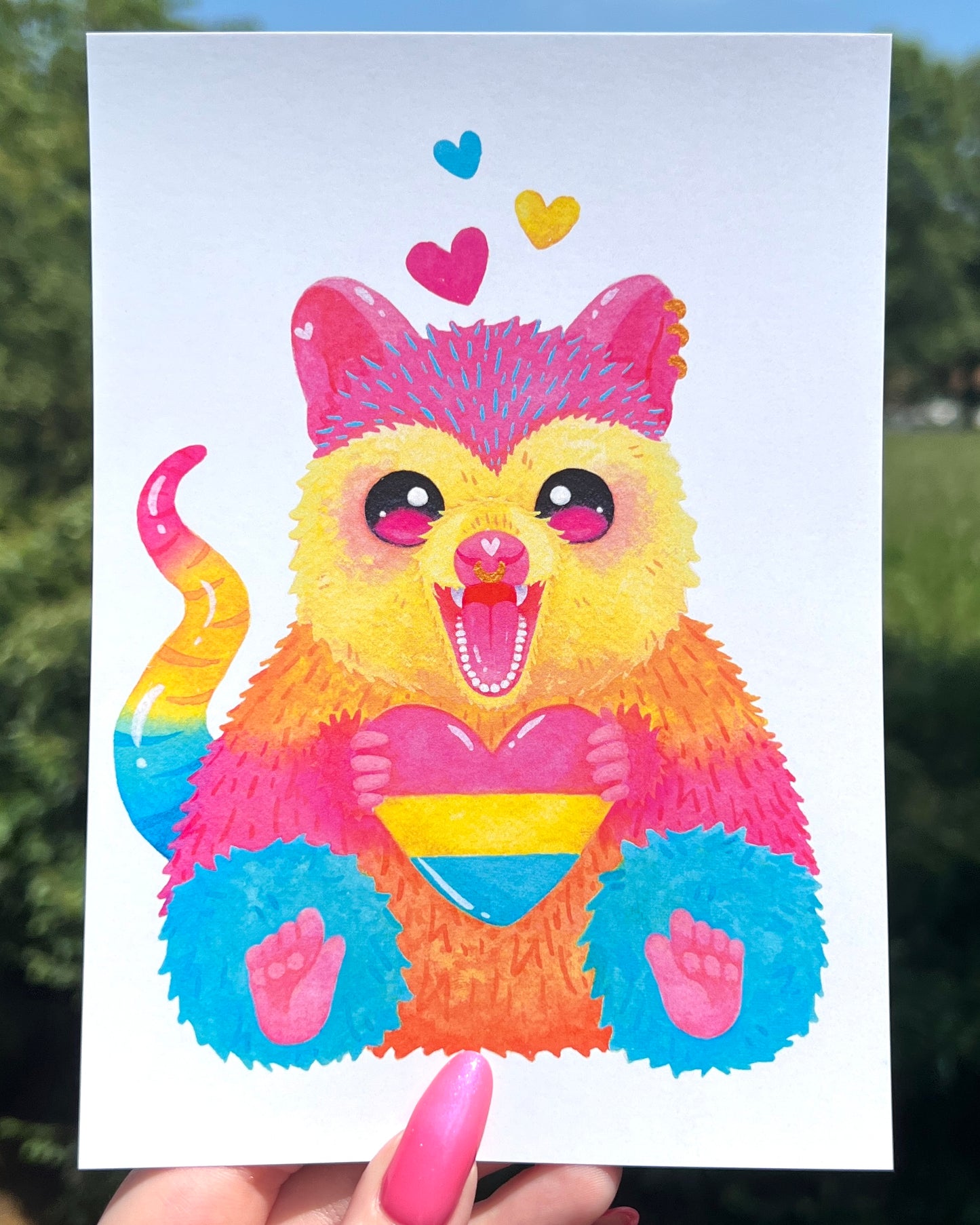 Pansexual Possum Print