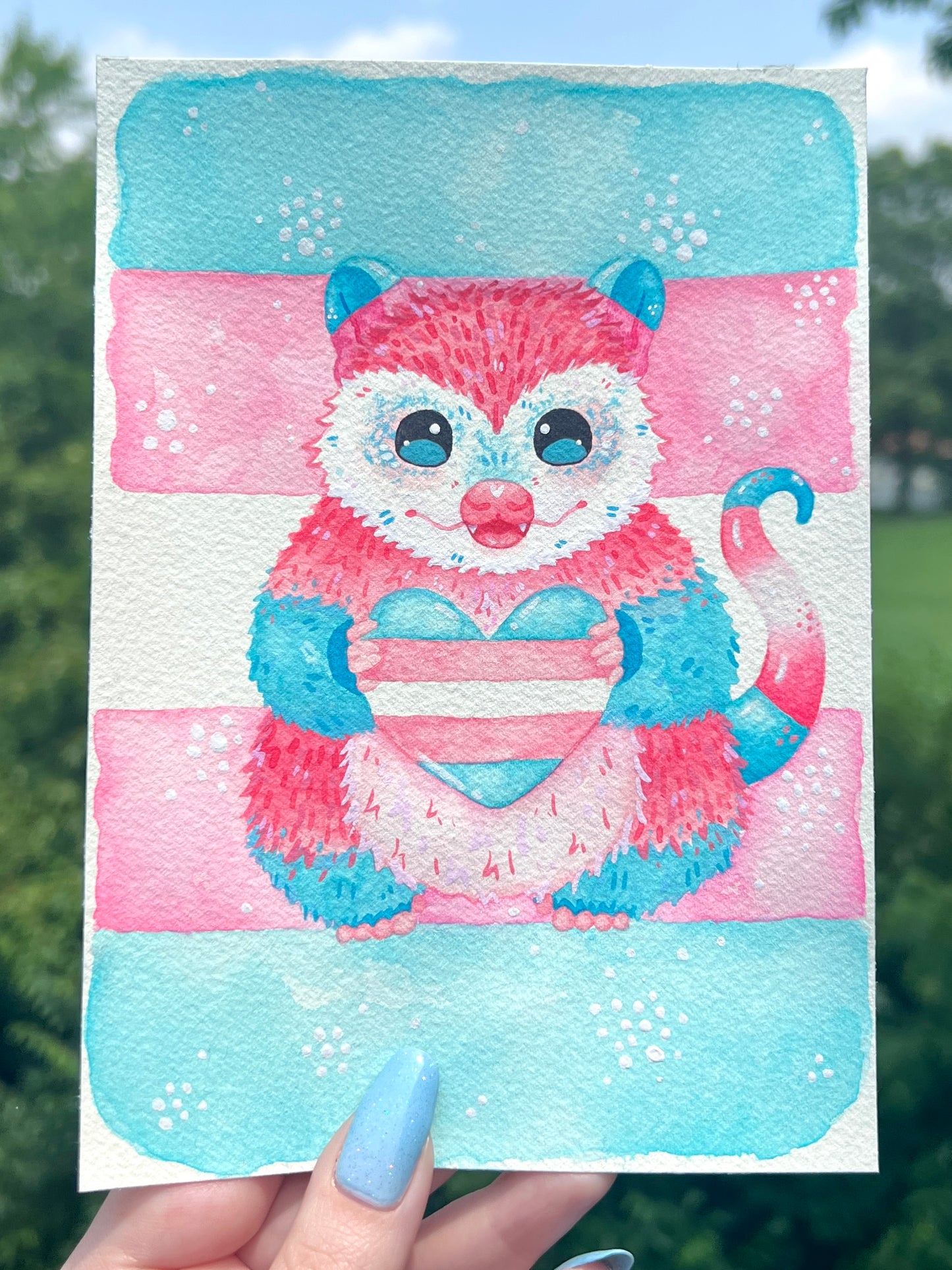 Trans Possum Painting