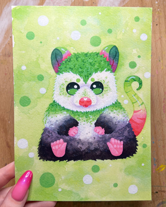 Aromantic Possum Print