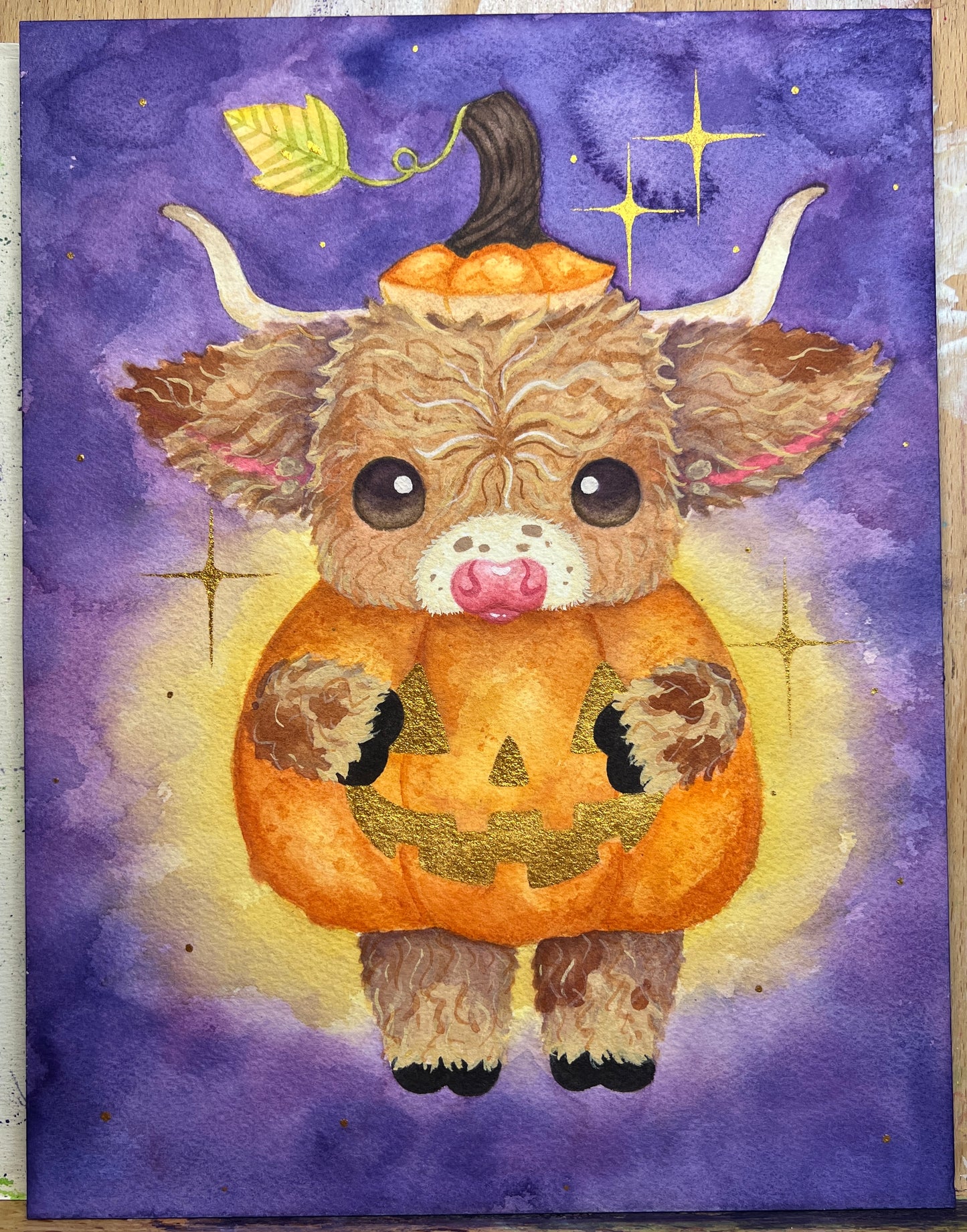 Pumpkin Moo Painting