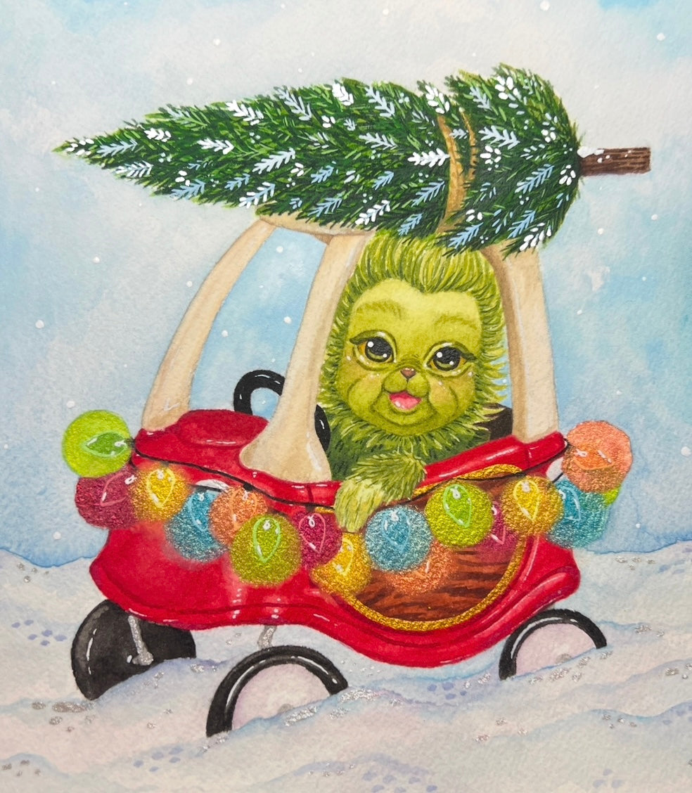 Baby G in his WhoCar Painting