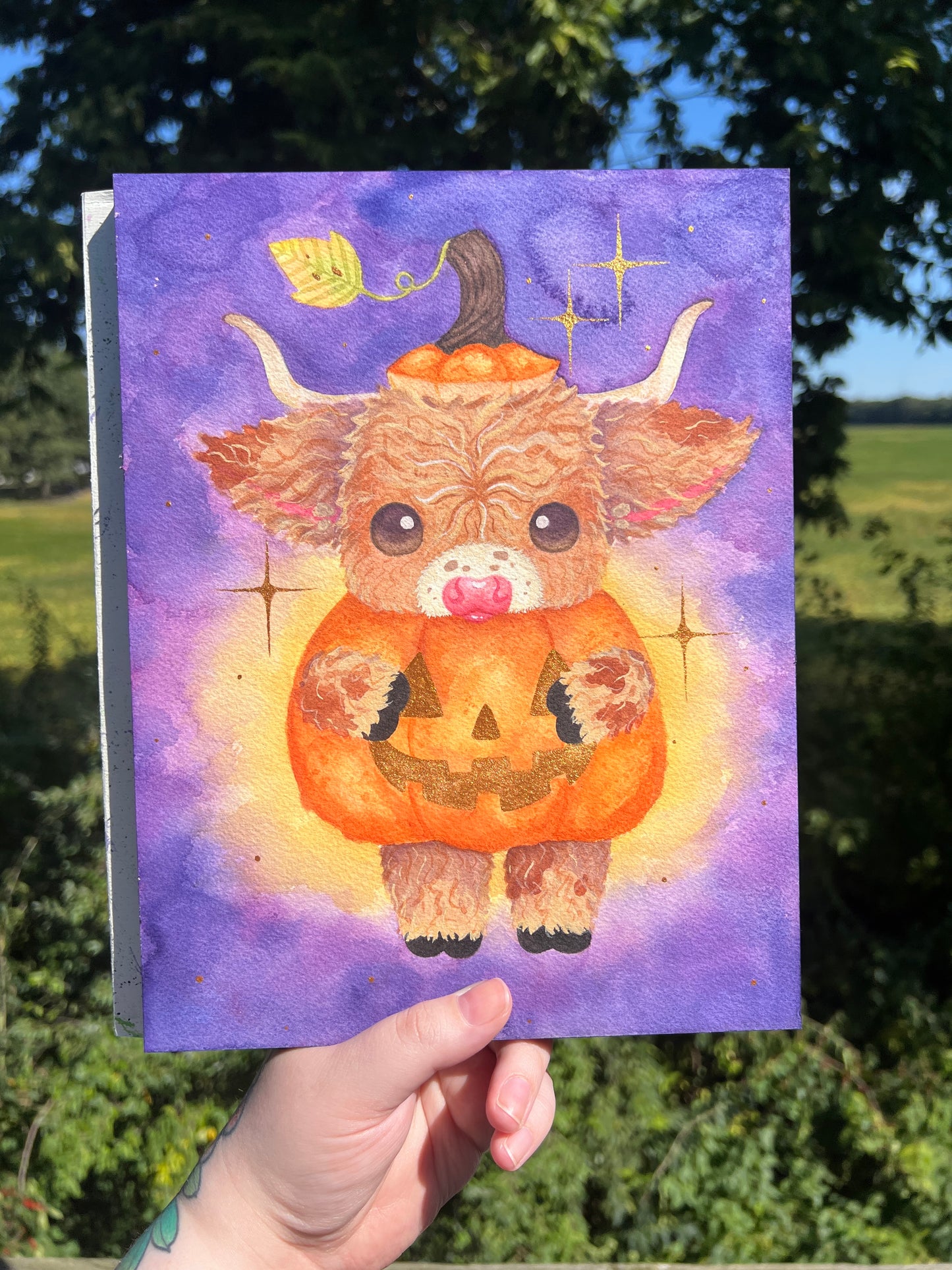 Pumpkin Moo Painting