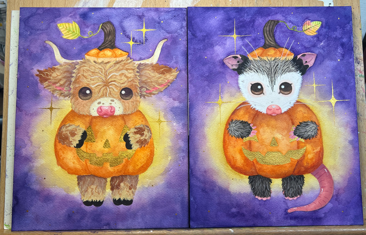 Pumpkin Moo Painting
