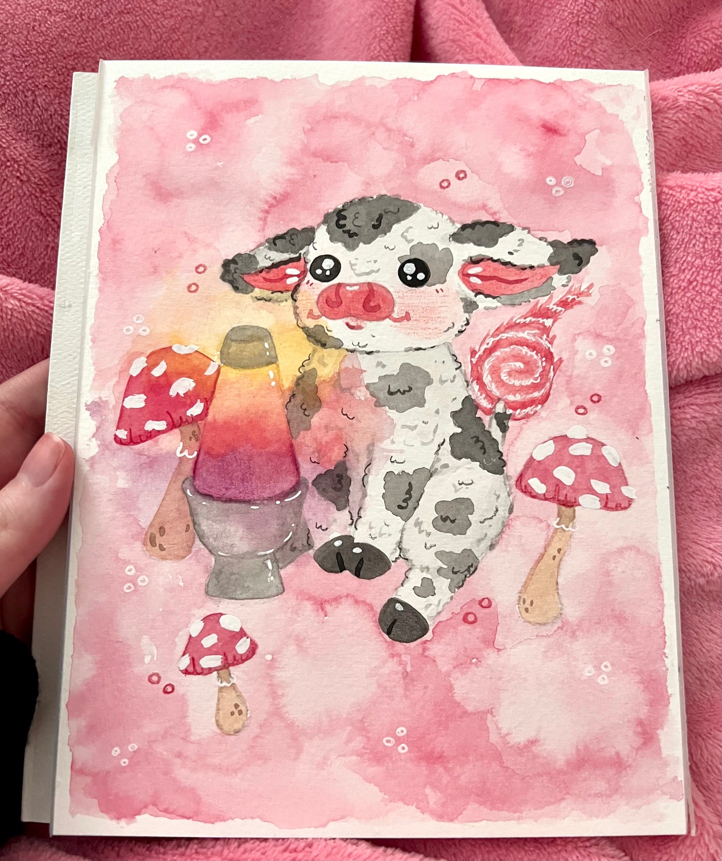 Groovy Cutie Cow Painting