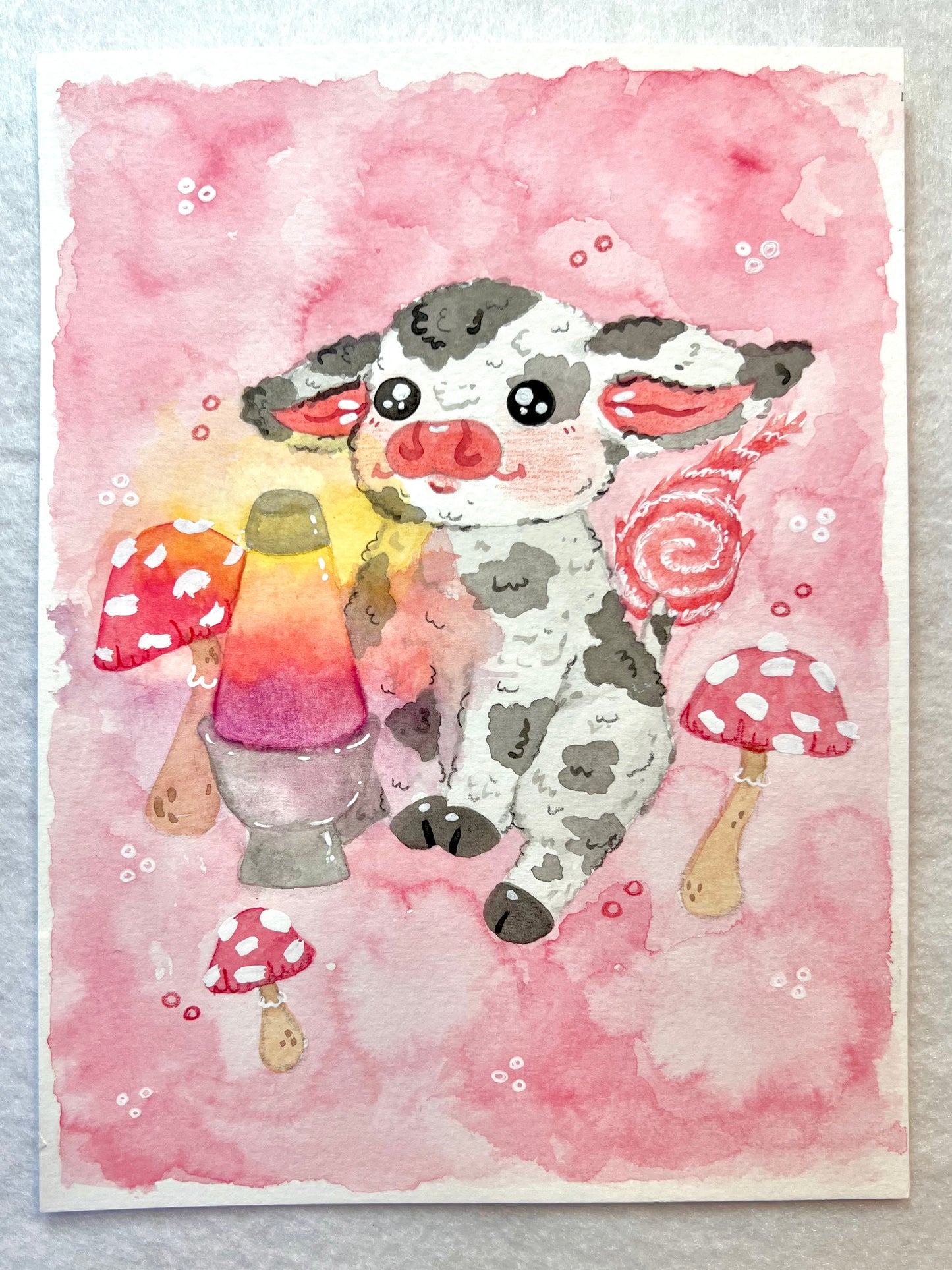 Groovy Cutie Cow Painting