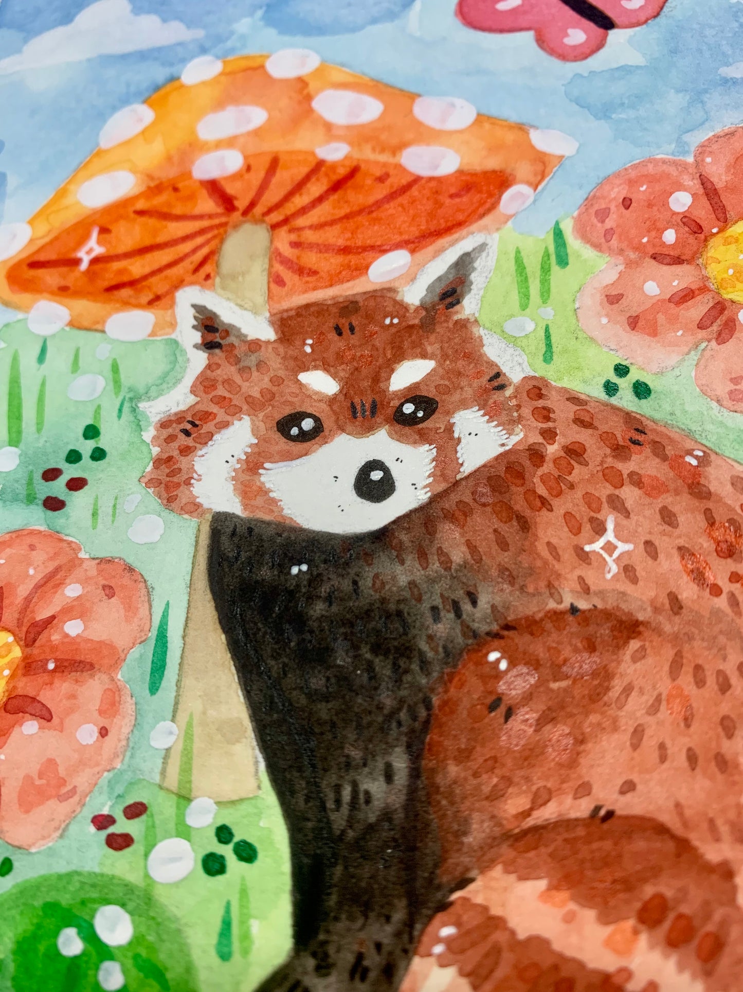 Red Panda Painting