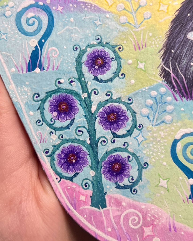 Aurora Borealis Potion Original Painting on Baltic Birch Canvas