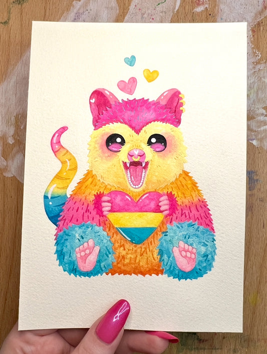 Pansexual Possum Painting