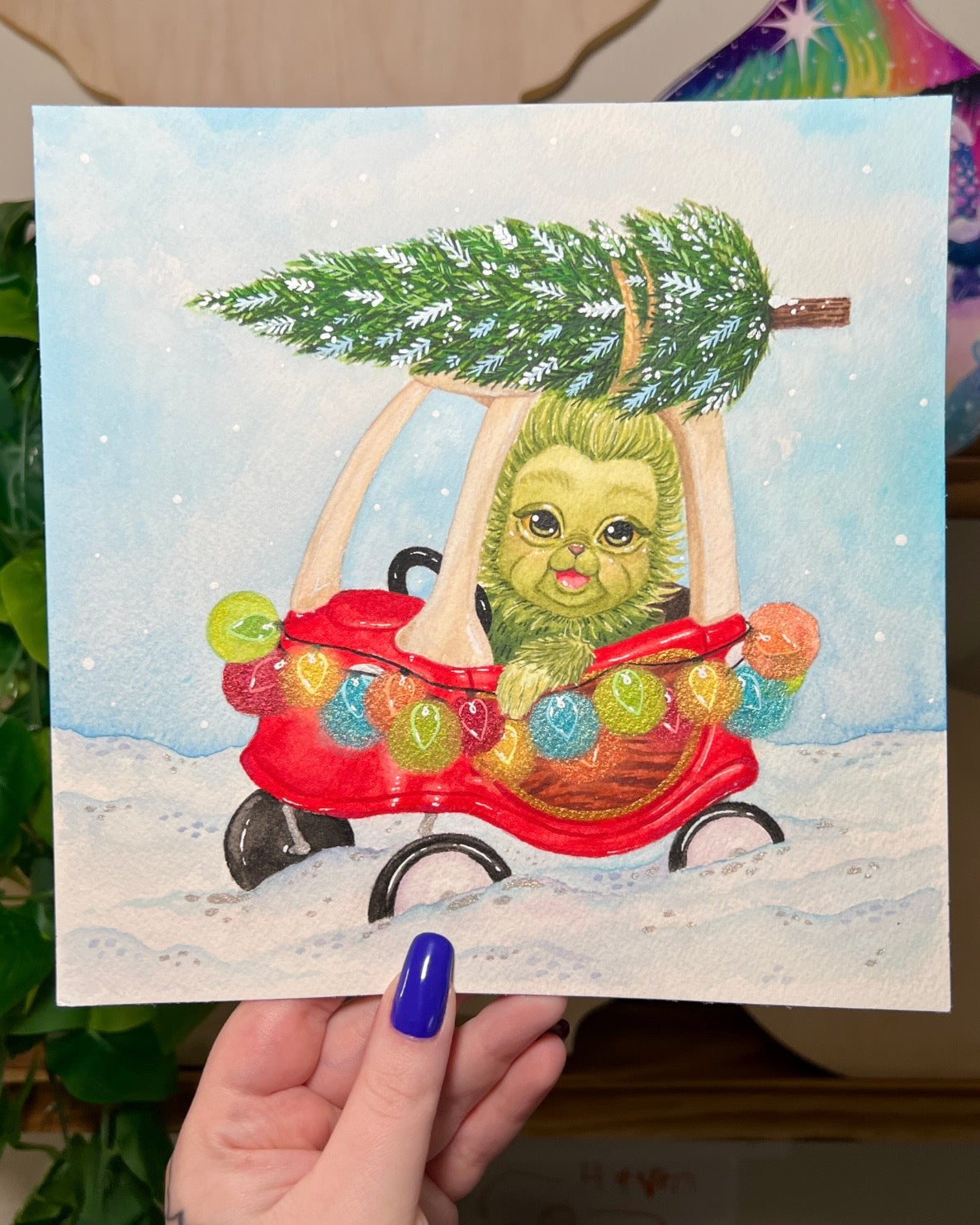 Baby G in his WhoCar Painting