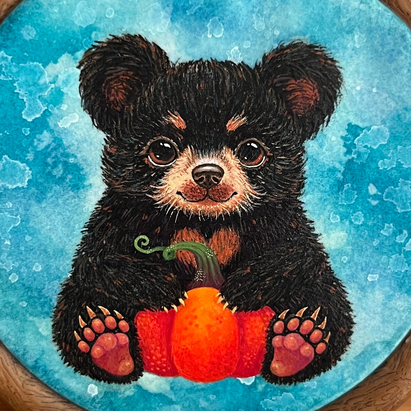 BooBoo the Baby Bear Original Painting Hoop
