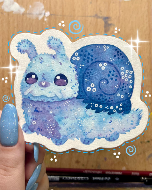 Fuzzy Snail Painting Cutout