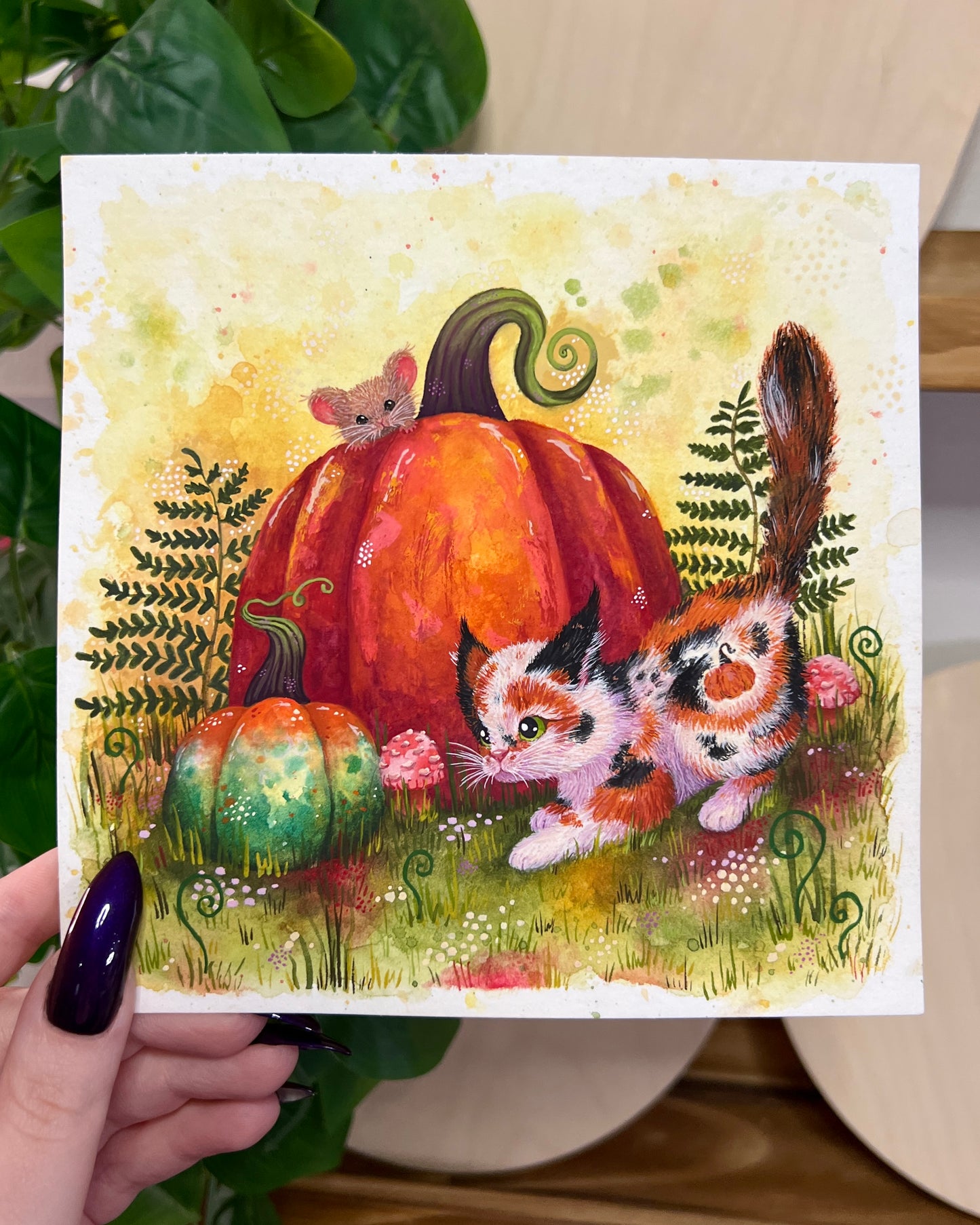 Tiny Paw Prints Play 🐾 Original Painting