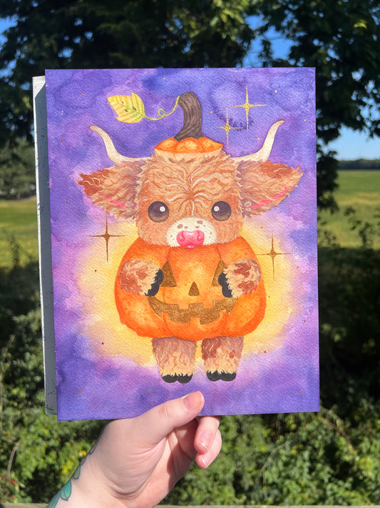 Pumpkin Moo Painting
