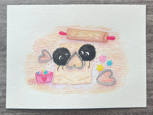Valentine’s Cookies Soot Sprites Painting