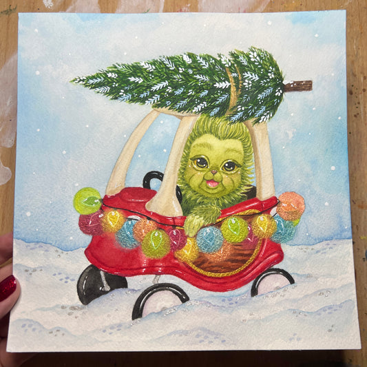 Baby G in his WhoCar Painting