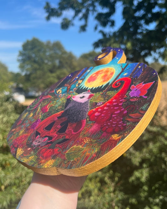 Midnight Munchins Original Painting on Baltic Birch Canvas