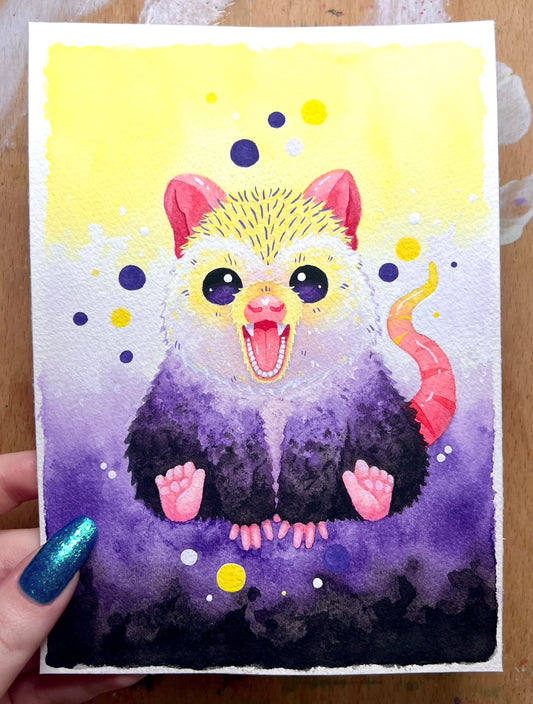 Nonbinary Possum Painting