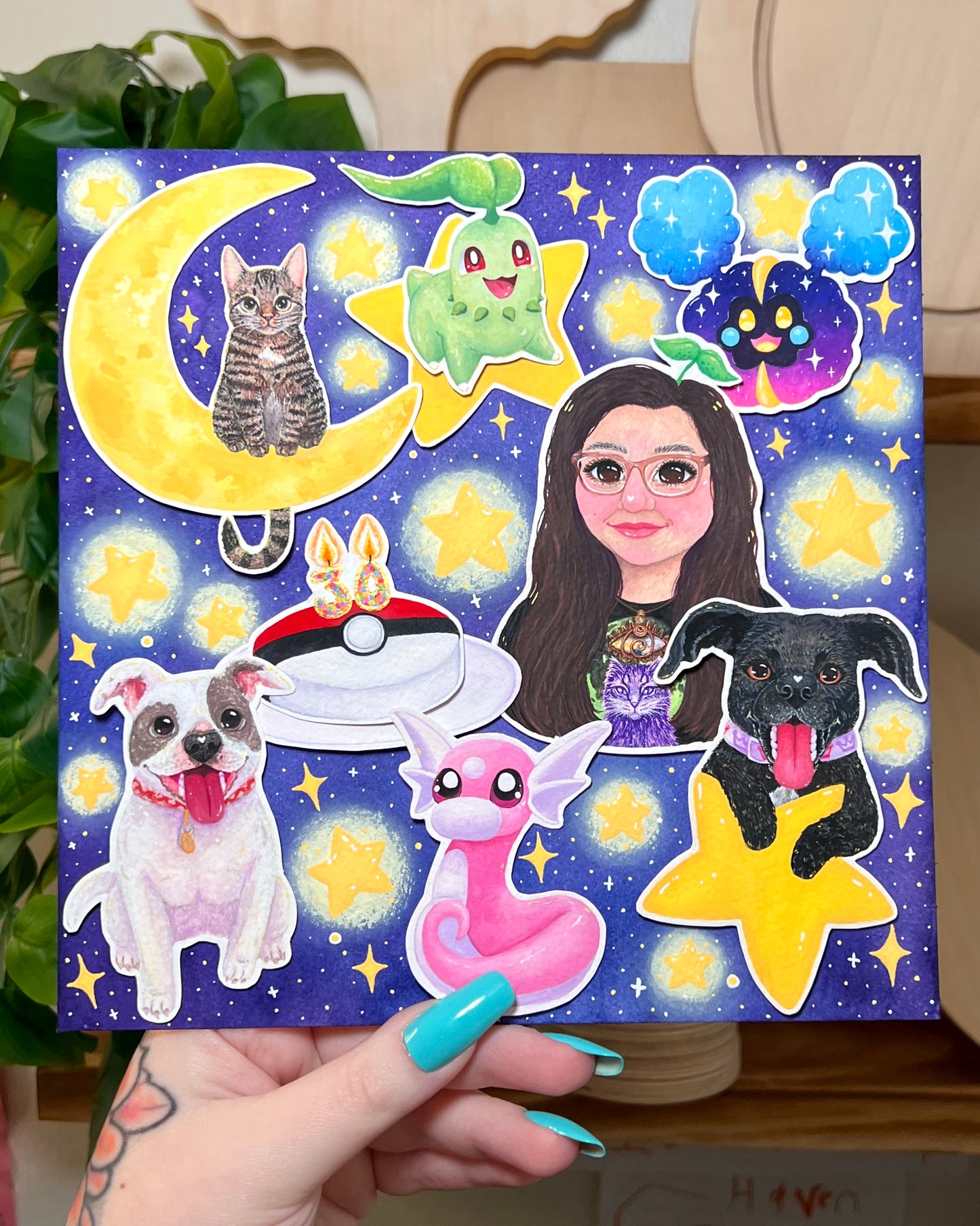 Custom Hand-Painted Collage ~ Request a Quote