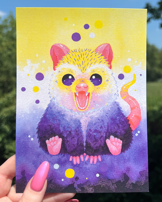 Nonbinary Possum Print