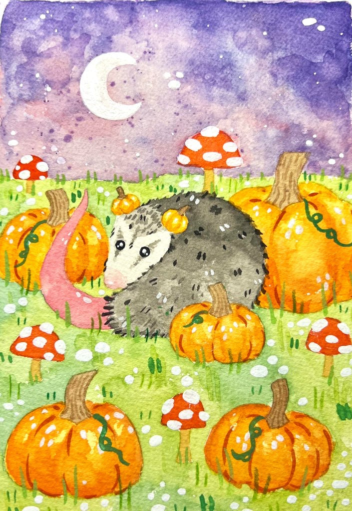 Pumpkin Possum Painting
